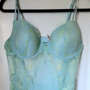 La Vie En Rose XL lace/mesh bodysuit